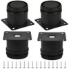 TIMESETL Set of 4 Furniture Feet, Black, Adjustable Legs, 50