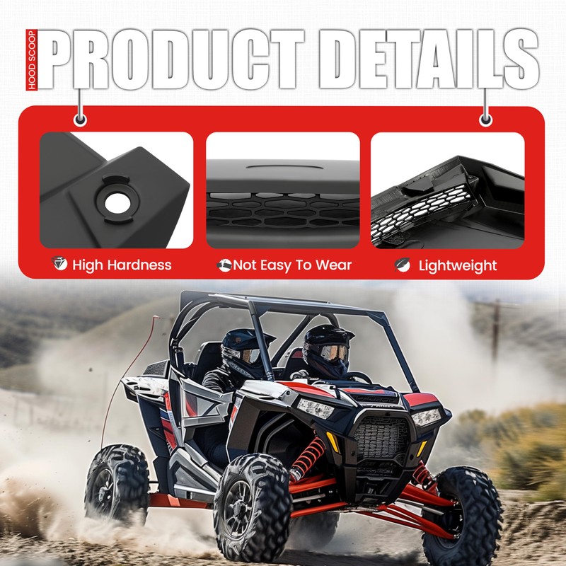 Kojem Hood Scoop Compatible With 2014-2018 Polaris RZR XP 1000;