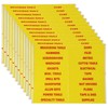PATIKIL Tool Box Label Sticker, 12 Sheets Machine Organizer Decal