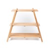 3-tier detachable portable multipurpose wooden shelf / 분리형 휴대용 다용도