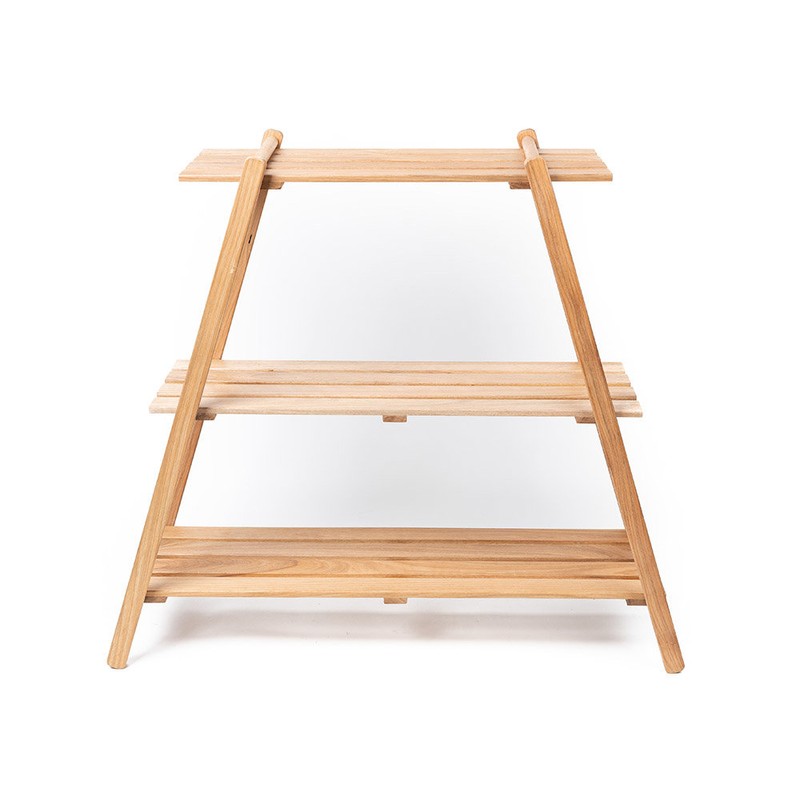 3-tier detachable portable multipurpose wooden shelf / 분리형 휴대용 다용도