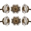 Perilla Home Set of 6 Crystal Knobs for Cabinet &