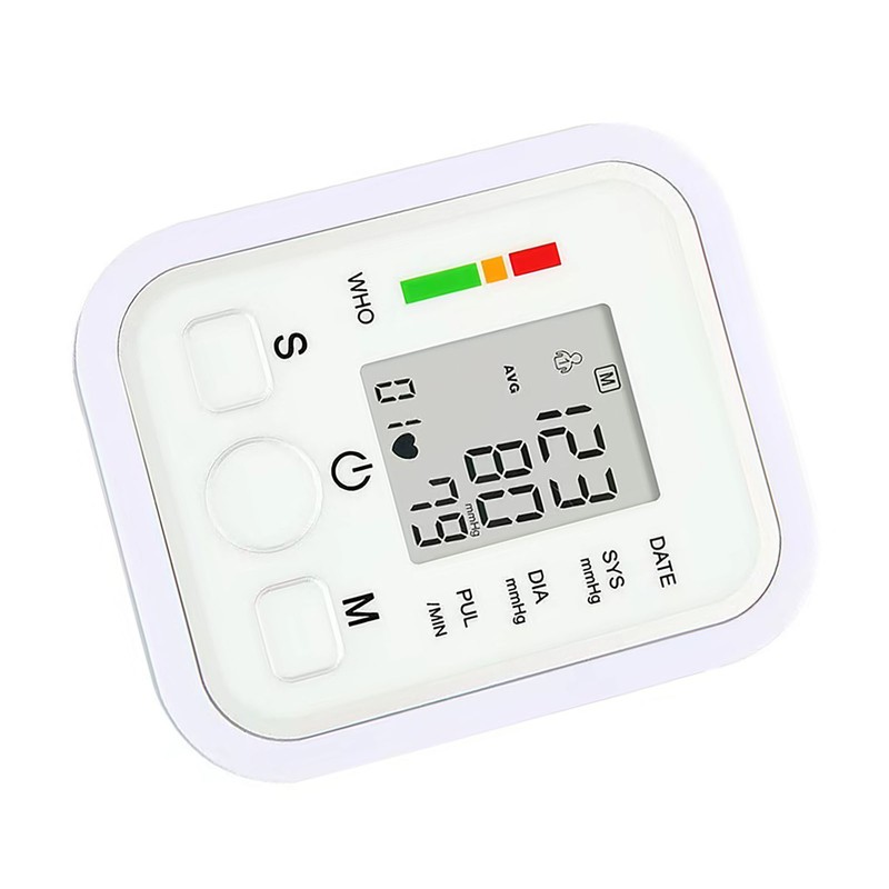 Household Electronic Arm Sphygmomanometer Backlight Blood Pressure Meter Monitor English