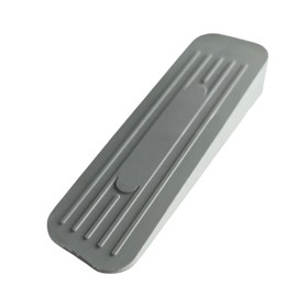 KnnX | Soft Rubber Door Stop | Flexible | Non Marking | Traditional Style | Suitable for All Surfaces | Grey (1)