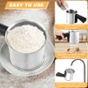 Kitchen Flour Sifter for Baking, 3 Cup Stainless Steel Flour
