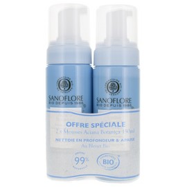 Sanoflore Aciana Botanica Cleansing Water Foam 2 x 150ml
