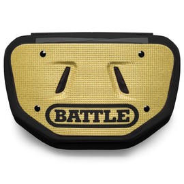 Battle Sports Novelty Football Back Plate- Lower Backplate for Shoulder Pads- Rear Lower Back Protector Hard Outer Shell & Contoured Foam for Youth, Kids and Adults