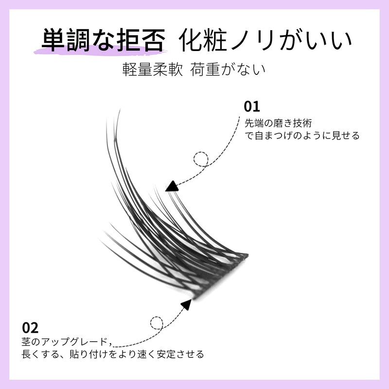 LASHIDOL Partial False Eyelashes, Partial False Eyelashes, Matsueku, Self, Natural,