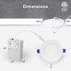 GLOWNOVA 6-Pack of 4-Inch Ultra-Slim LED Downlights with Junction Box,