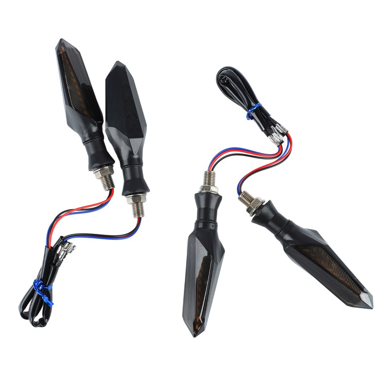 4Pcs Motorcycle Turn Signal Light 12LED 12V Universal Sequential Indicator
