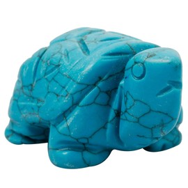 Nupuyai Tortoise Figurine Gemstone Crystal Lucky Charm Reiki Healing Stone Feng Shui Decoration