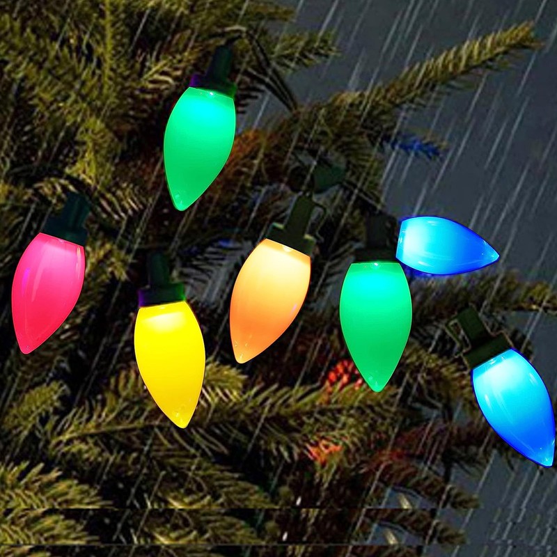 C9 LED Christmas String Lights 16.4ft 20 LED Waterproof C9