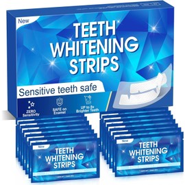 Teeth Whitening Strips Bleaching Zähne Stripes: Vinmall Zahnaufheller Zahnaufhellung Bleaching Stripes, White stripes zähne mit Non Sensitive Formel, Zahnbleaching Stripes zähne bleaching zuhause