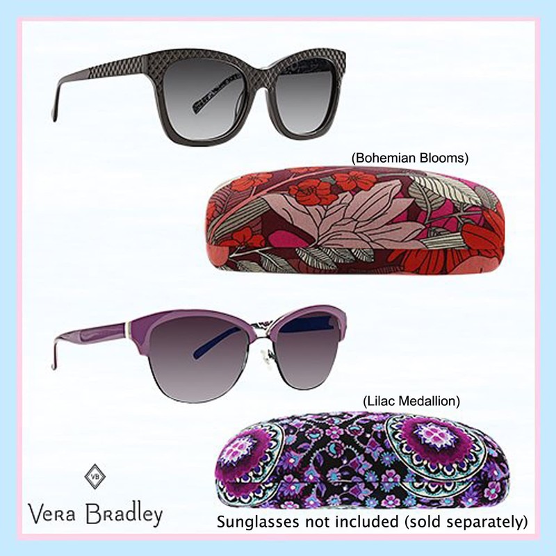 Vera Bradley Sunglasses Clamshell Case, Foxwood (Sunglass Case)