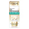 Crema Facial Loreal Protectora Fps50+ Tono Claro Anti Brillo