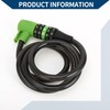 Hihaha Bicycle Lock/Extended Bicycle Padlock Cable Lock Spiral Lock for