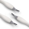 IVON Cuticle Trimmer with Pusher, 3pcs Rubber Tip Cuticle Tool