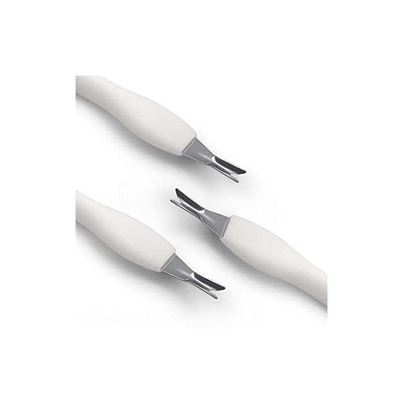 IVON Cuticle Trimmer with Pusher, 3pcs Rubber Tip Cuticle Tool
