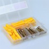 68 Pcs Wall Plugs and Screws Set,Masonry Brick Concrete Fixings