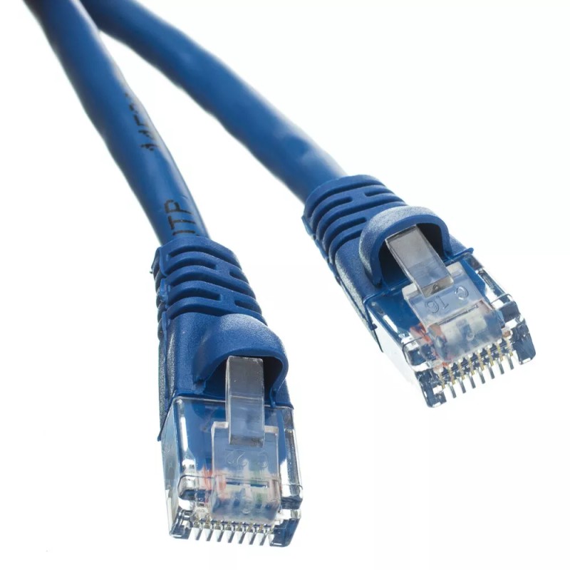 Kamrock Lights LLC Snagless 1 Foot Cat5e Blue Network Ethernet