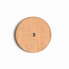 25 Wood Circle with 1/4" Center Hole Blank Discs 3/16" Thick (Select Size) (2.5")