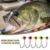 CWSDXM Painted Crappie Jig Heads 3D Eyes Fishing Hooks with