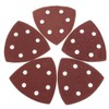 Sanding Sheets POWERTOOL 10Pcs Triangle Sandpaper 90x90x90MM 6 Holes Wet