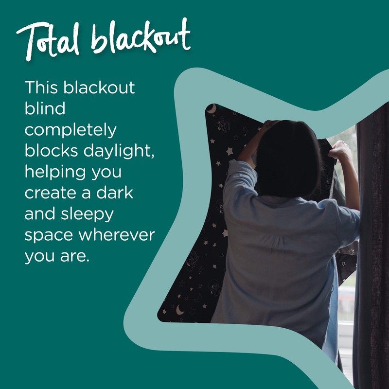 Tommee Tippee Sleeptight Portable Blackout Blind with Suction Cups, Adjustable