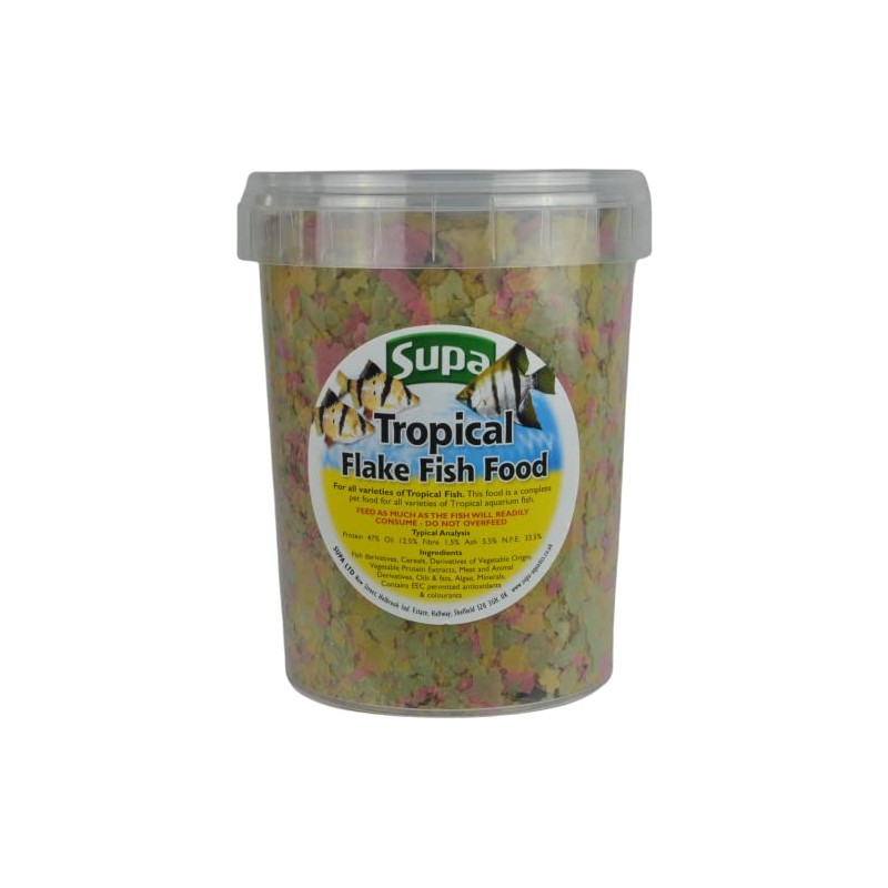 Supa Supa Aquarium Fish Food Tropical Flake 1 Litre |