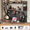 Desk Shelf, 2-Tier Desktop Organizer, 53.1" L,Desk Hutch Storage Rack