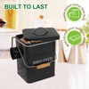 Brabtod Bird Seed Storage Container Airtight,5~6LB Metal Bird Food Container