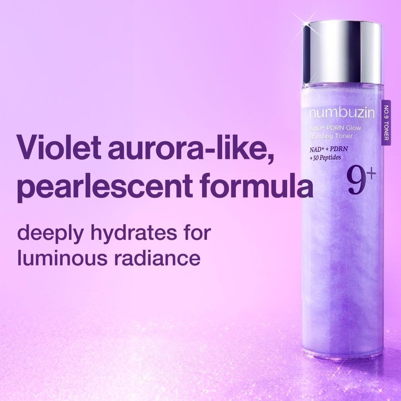 numbuzin No.9 NAD+ PDRN Glow Boosting Toner 150ml - numbuzin