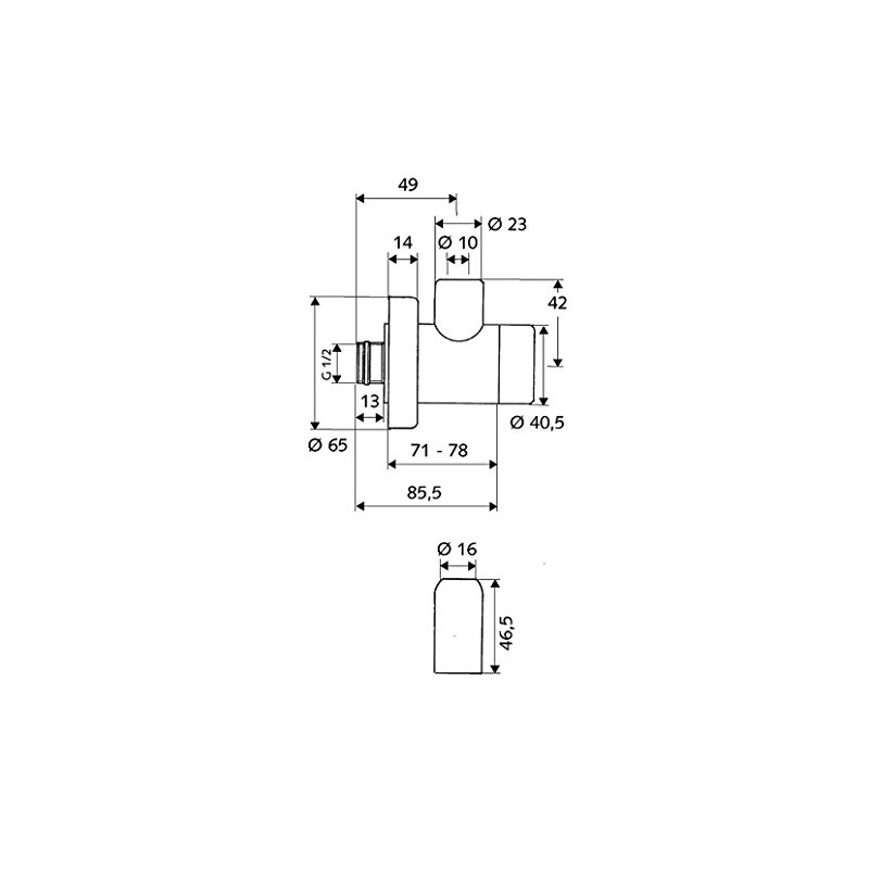 Schell Classic Angle Valve, 051720699