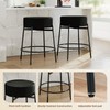 SoarFlash Modern Rotatable Bar Stools Set of 4, 24" Sherpa