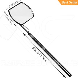 RS Eyelash Mirror for Eyelash Extensions Black Large Square Mirror Stainless Steel
