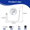YYV 4PCS Solar Pool Cover Holder, U-Shaped Solar Pool Hooks