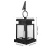Solar Power Hanging Simulation LED Candle Light for Outdoor Garden