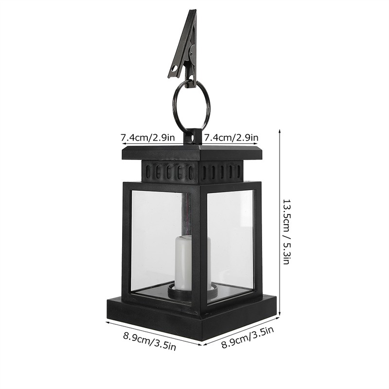 Solar Power Hanging Simulation LED Candle Light for Outdoor Garden