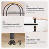 HOOBRO 5 Tier Open Bookshelf, Industrial Arched Bookcase Display Shelf