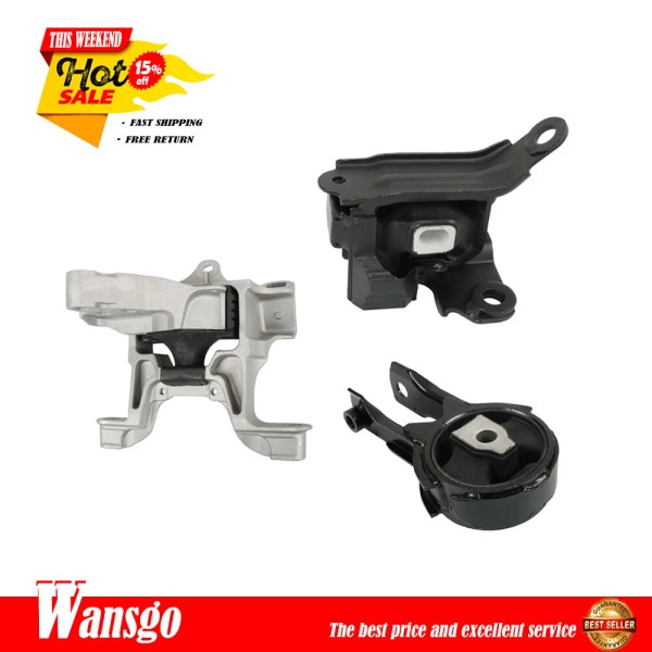 Wansgo New Engine Mounts & Automatic Trans Mount 3PCS Set