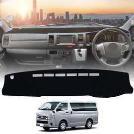 Virauto Toyota Hiace 200 Series Dashboard Mat, Wide Body, Dashboard Cover, Designed for Car Models, Dash Mat, Toyota HIACE 200, August 2004 - Present, Sunburn Protection, Anti-Glare, Anti-Degradation,