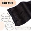 VINBAO Sew in Human Hair Extensions Natural Black Hair Extensions