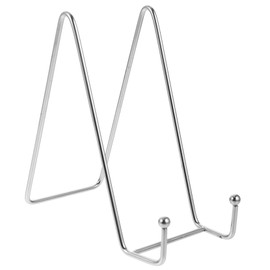 ORFOFE Metal Easel Plate Holder Display Stand for Pictures Decorative Plates and Art Tabletop Picture Easel Frame Stand and Plate Holder for Home Decor