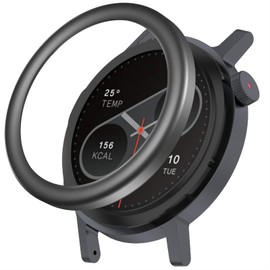 GIOPUEY Protective Ring Compatible with CMF Watch Pro 2, Bezel Ring, Bezel Styling Bezel Protective Case, Protective Ring Made of Aluminium Alloy Metal - Black