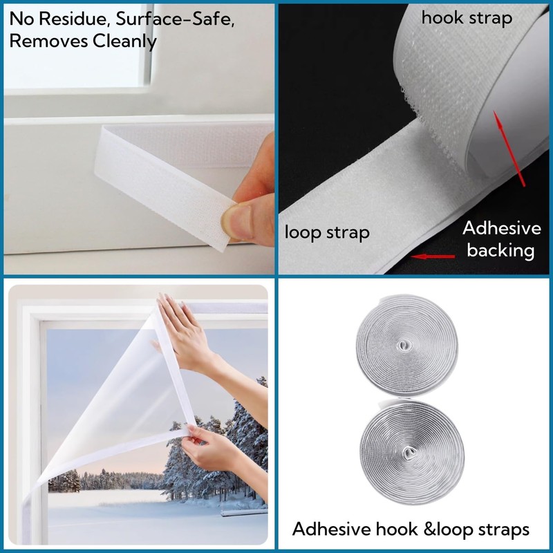 FonsBleaudy Heavy Duty Window Insulation Kit 63inX63in to Keep Cold