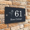 Badgemaster Modern Anthracite House Number Sign Plaque Stainless Steel Standoffs