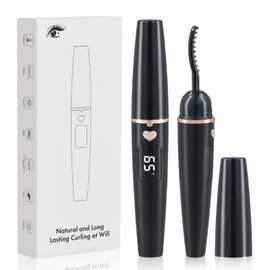 Mapille Heated EyeLash Curler,Wimpernzange Beheizbar Elektrische Wimpernzange 10s Schnelles Aufheizen Wimpern Curler,4 Heizmodi Beheizbare Wimpernzange mit LED Display Auto Off Für Make-up (Schwarz)