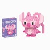 Pink Cute Bunny: 197pc Fun Model Building Set - Interlocking