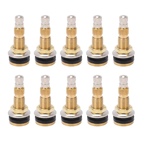 Akozon Air Tubeless Tire Valve Stem, TR618A, Brass, 1 7/8in,