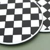 eMagTech 4PCS Car Coasters Grid Pattern Auto Cup Holder Insert